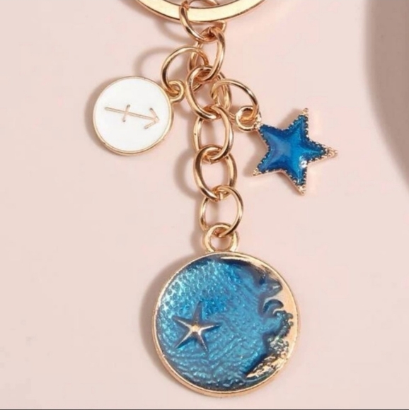 NEW! Sagittarius ♐️ (Jan 20-Feb 18) Sun 🌞 Sign Zodiac Keychain Bag 👜🎒 Charm - Picture 3 of 6